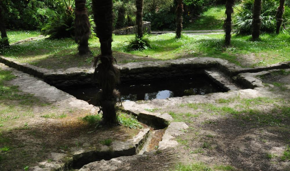 La Palmeraie est un espace en pente et glissant