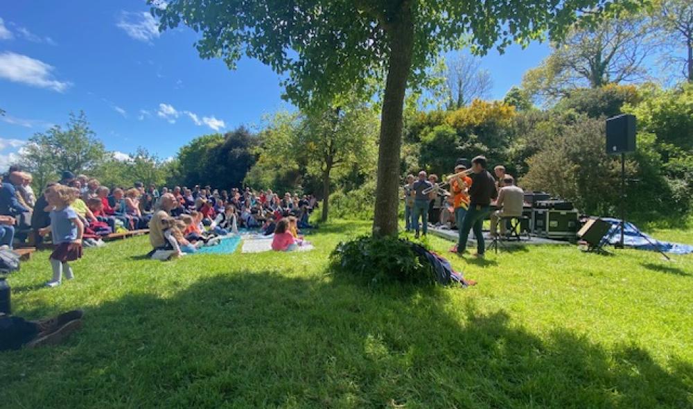 L'espace des Poiriers lors d'un spectacle